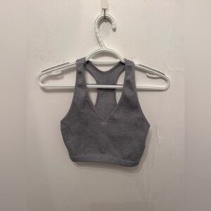 FP Movement by Free People Gray Racerback Top